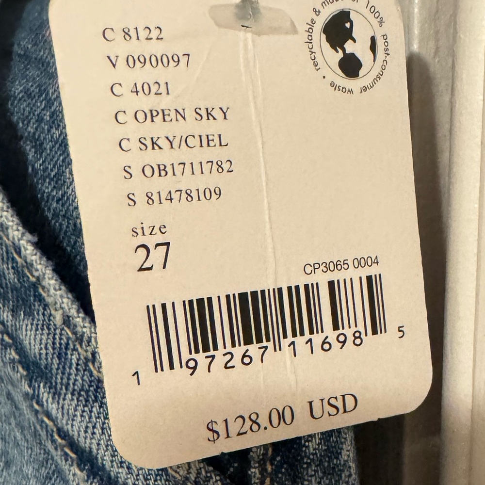 We The Free Light Blue Wide Leg Flare Jeans - Picture 3 of 6
